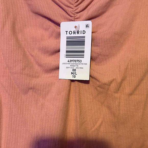 BOGO TORRID NWT LOVESICK Cinch-Front Tank Top - Picture 4 of 5